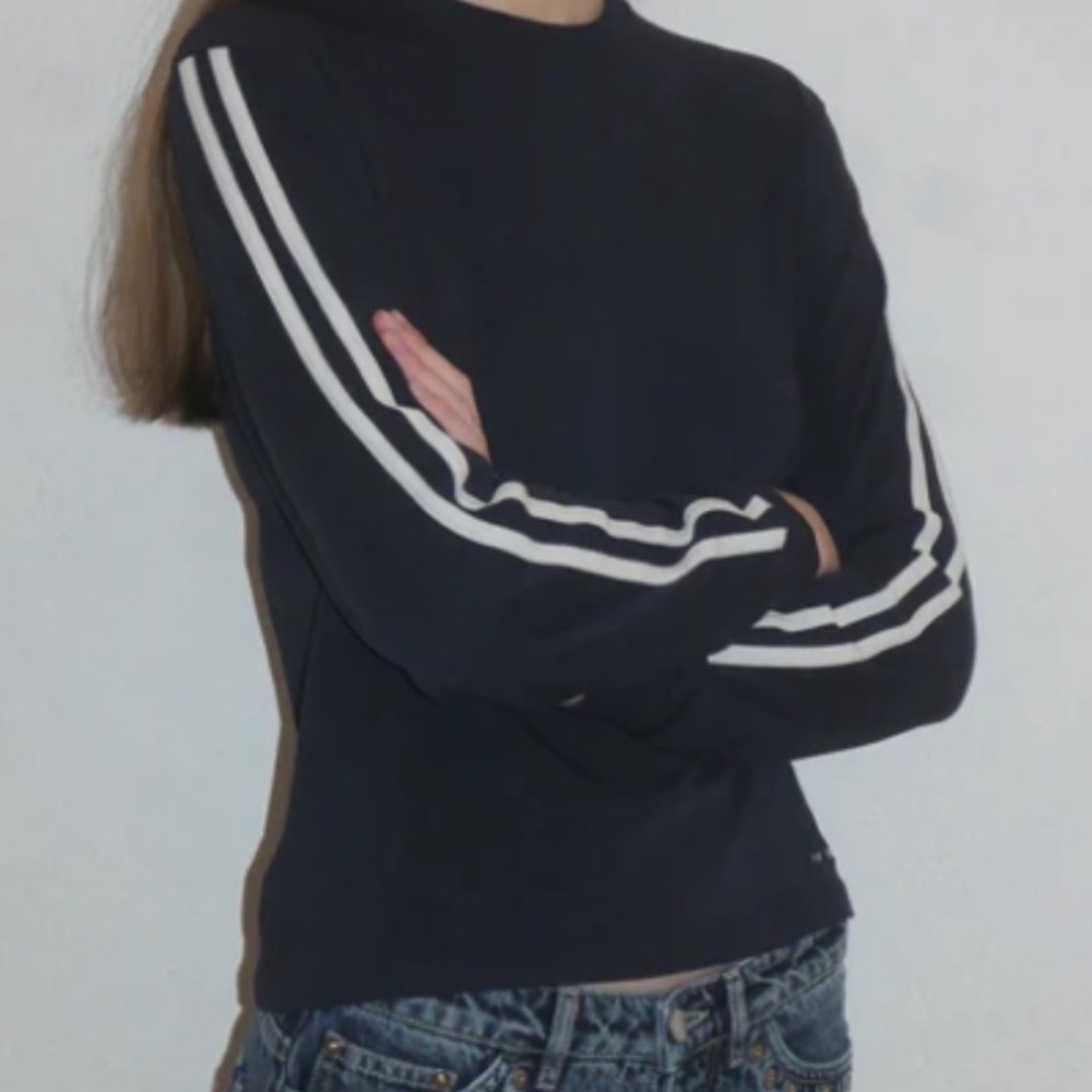 Paloma Wool Navy Magulise Women’s Top with double White Stripes